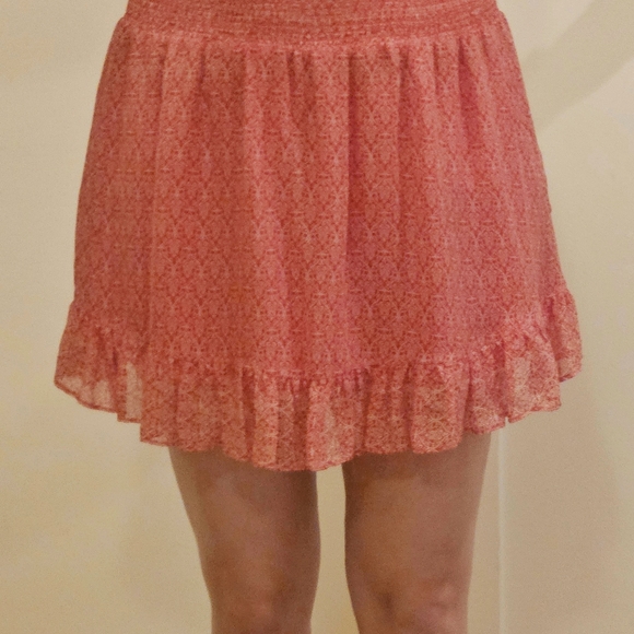 INTERMIX Rena Printed Ruffle Mini Skirt - Picture 2 of 5